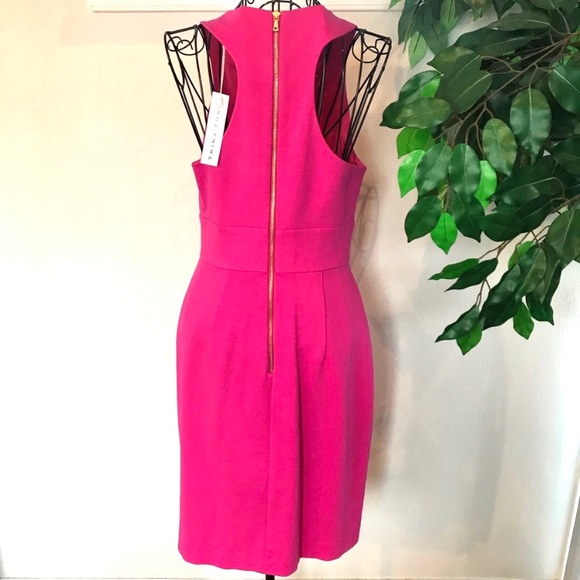 TRINA TURK Womens Pink Floral Sleeveless Halter Below The Knee Shift Dress main image 1